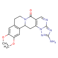 6-amino-18,19-dimethoxy-4,5,7,9,13-pentaazapentacyclo[11.8.0.0³,¹¹.0?,?.0¹?,²¹]henicosa-3(11),5,7,9,16(21),17,19-heptaen-12-one