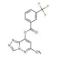 6-methyl-[1,2,4]triazolo[4,3-b]pyridazin-8-yl 3-(trifluoromethyl)benzoate