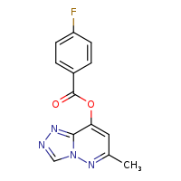 6-methyl-[1,2,4]triazolo[4,3-b]pyridazin-8-yl 4-fluorobenzoate