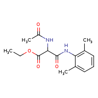 ethyl 2-[(2,6-dimethylphenyl)carbamoyl]-2-acetamidoacetate