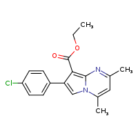 ethyl 7-(4-chlorophenyl)-2,4-dimethylpyrrolo[1,2-a]pyrimidine-8-carboxylate