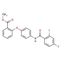 methyl 2-[4-(2,4-difluorobenzamido)phenoxy]benzoate