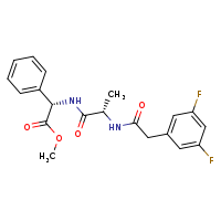 methyl (2S)-2-[(2S)-2-[2-(3,5-difluorophenyl)acetamido]propanamido]-2-phenylacetate