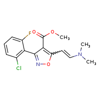 methyl 3-(2-chloro-6-fluorophenyl)-5-[2-(dimethylamino)ethenyl]-1,2-oxazole-4-carboxylate
