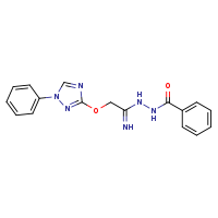 N'-{2-[(1-phenyl-1,2,4-triazol-3-yl)oxy]ethanimidoyl}benzohydrazide