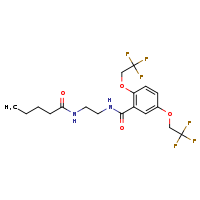 N-(2-{[2,5-bis(2,2,2-trifluoroethoxy)phenyl]formamido}ethyl)pentanamide