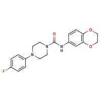 N-(2,3-dihydro-1,4-benzodioxin-6-yl)-4-(4-fluorophenyl)piperazine-1-carboxamide