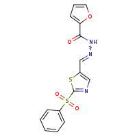 N'-{[2-(benzenesulfonyl)-1,3-thiazol-5-yl]methylidene}furan-2-carbohydrazide