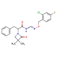 N-({[(2-chloro-4-fluorophenyl)methoxy]imino}methyl)-2-(3,3-dimethyl-2-oxoazetidin-1-yl)-3-phenylpropanamide