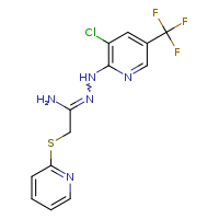 N'-{[3-chloro-5-(trifluoromethyl)pyridin-2-yl]amino}-2-(pyridin-2-ylsulfanyl)ethanimidamide