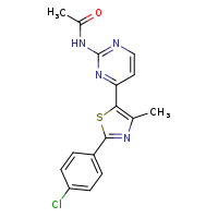 N-{4-[2-(4-chlorophenyl)-4-methyl-1,3-thiazol-5-yl]pyrimidin-2-yl}acetamide