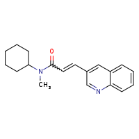 N-cyclohexyl-N-methyl-3-(quinolin-3-yl)prop-2-enamide