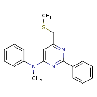N-methyl-6-[(methylsulfanyl)methyl]-N,2-diphenylpyrimidin-4-amine