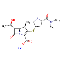 sodium (4R,5S,6S)-3-{[(3S,5S)-5-(dimethylcarbamoyl)pyrrolidin-3-yl]sulfanyl}-6-[(1R)-1-hydroxyethyl]-4-methyl-7-oxo-1-azabicyclo[3.2.0]hept-2-ene-2-carboxylate