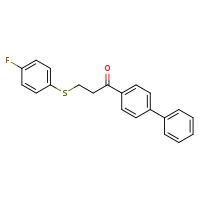 1-{[1,1'-biphenyl]-4-yl}-3-[(4-fluorophenyl)sulfanyl]propan-1-one