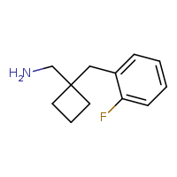 1-{1-[(2-fluorophenyl)methyl]cyclobutyl}methanamine