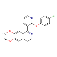1-[2-(4-chlorophenoxy)pyridin-3-yl]-6,7-dimethoxy-3,4-dihydroisoquinoline