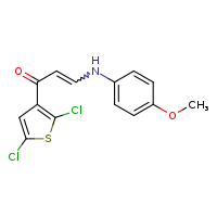 1-(2,5-dichlorothiophen-3-yl)-3-[(4-methoxyphenyl)amino]prop-2-en-1-one
