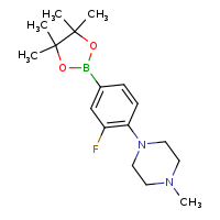 1-[2-fluoro-4-(4,4,5,5-tetramethyl-1,3,2-dioxaborolan-2-yl)phenyl]-4-methylpiperazine