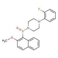 1-(2-fluorophenyl)-4-(2-methoxynaphthalen-1-ylsulfinyl)piperazine
