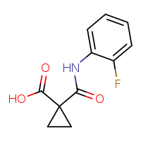 1-[(2-fluorophenyl)carbamoyl]cyclopropane-1-carboxylic acid