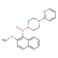 1-(2-methoxynaphthalen-1-ylsulfinyl)-4-(pyridin-2-yl)piperazine