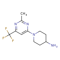 1-[2-methyl-6-(trifluoromethyl)pyrimidin-4-yl]piperidin-4-amine