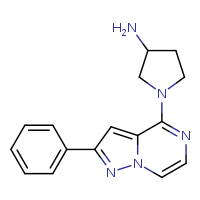 1-{2-phenylpyrazolo[1,5-a]pyrazin-4-yl}pyrrolidin-3-amine