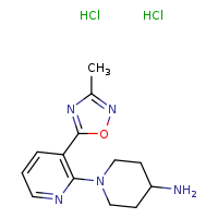 1-[3-(3-methyl-1,2,4-oxadiazol-5-yl)pyridin-2-yl]piperidin-4-amine dihydrochloride
