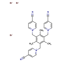 1-({3,5-bis[(4-cyanopyridin-1-ium-1-yl)methyl]-2,4,6-trimethylphenyl}methyl)-4-cyanopyridin-1-ium tribromide