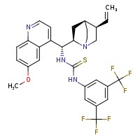 1-[3,5-bis(trifluoromethyl)phenyl]-3-[(R)-[(2R,4S,5R)-5-ethenyl-1-azabicyclo[2.2.2]octan-2-yl](6-methoxyquinolin-4-yl)methyl]thiourea