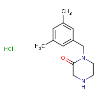 1-[(3,5-dimethylphenyl)methyl]piperazin-2-one hydrochloride