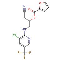 1-{[3-chloro-5-(trifluoromethyl)pyridin-2-yl]amino}-3-cyanopropan-2-yl furan-2-carboxylate