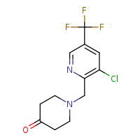1-{[3-chloro-5-(trifluoromethyl)pyridin-2-yl]methyl}piperidin-4-one