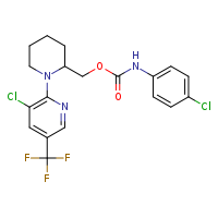 {1-[3-chloro-5-(trifluoromethyl)pyridin-2-yl]piperidin-2-yl}methyl N-(4-chlorophenyl)carbamate