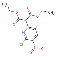 1,3-diethyl 2-(3,6-dichloro-5-nitropyridin-2-yl)propanedioate