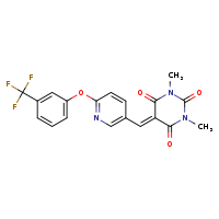 1,3-dimethyl-5-({6-[3-(trifluoromethyl)phenoxy]pyridin-3-yl}methylidene)-1,3-diazinane-2,4,6-trione