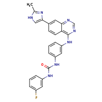 1-(3-fluorophenyl)-3-(3-{[7-(2-methyl-1H-imidazol-4-yl)quinazolin-4-yl]amino}phenyl)urea