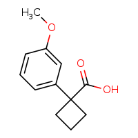 1-(3-methoxyphenyl)cyclobutane-1-carboxylic acid