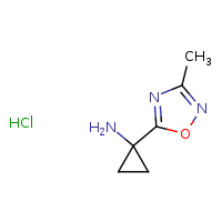 1-(3-methyl-1,2,4-oxadiazol-5-yl)cyclopropan-1-amine hydrochloride