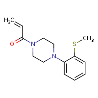 1-{4-[2-(methylsulfanyl)phenyl]piperazin-1-yl}prop-2-en-1-one