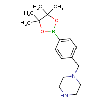 1-{[4-(4,4,5,5-tetramethyl-1,3,2-dioxaborolan-2-yl)phenyl]methyl}piperazine