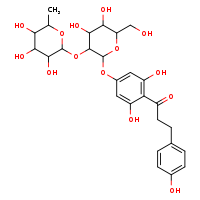 1-(4-{[4,5-dihydroxy-6-(hydroxymethyl)-3-[(3,4,5-trihydroxy-6-methyloxan-2-yl)oxy]oxan-2-yl]oxy}-2,6-dihydroxyphenyl)-3-(4-hydroxyphenyl)propan-1-one