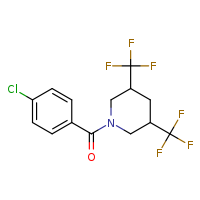 1-(4-chlorobenzoyl)-3,5-bis(trifluoromethyl)piperidine