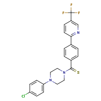 1-(4-chlorophenyl)-4-{4-[5-(trifluoromethyl)pyridin-2-yl]benzenecarbothioyl}piperazine