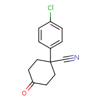 1-(4-chlorophenyl)-4-oxocyclohexane-1-carbonitrile
