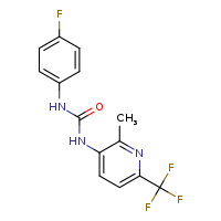1-(4-fluorophenyl)-3-[2-methyl-6-(trifluoromethyl)pyridin-3-yl]urea