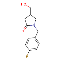 1-[(4-fluorophenyl)methyl]-4-(hydroxymethyl)pyrrolidin-2-one
