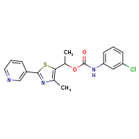 1-[4-methyl-2-(pyridin-3-yl)-1,3-thiazol-5-yl]ethyl N-(3-chlorophenyl)carbamate