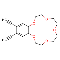 15,16-diethynyl-2,3,5,6,8,9,11,12-octahydro-1,4,7,10,13-benzopentaoxacyclopentadecine